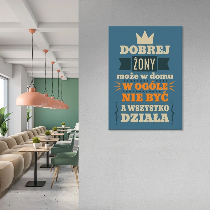 Poster metal Dobrej żony może nie być gift