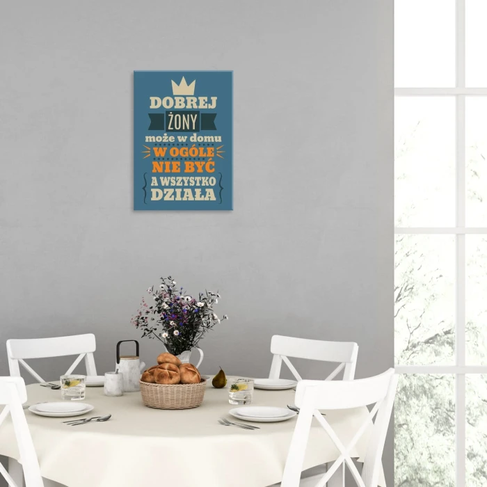 Poster metal Dobrej żony może nie być gift