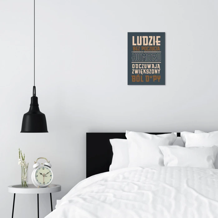 Plakat metalowy Ból dupy Prezent