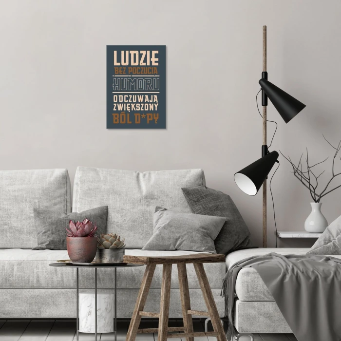 Plakat metalowy Ból dupy Prezent