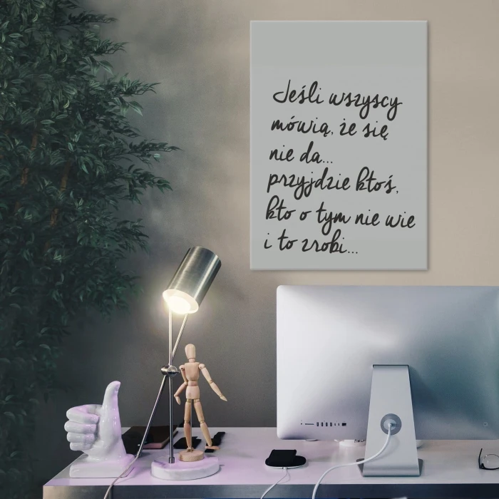 Plakat metalowy Nie da się Prezent
