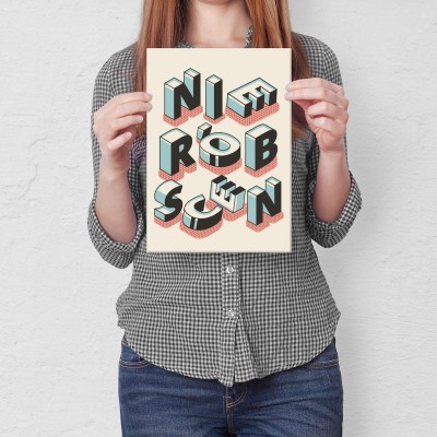 Poster metal Nie rób scen gift
