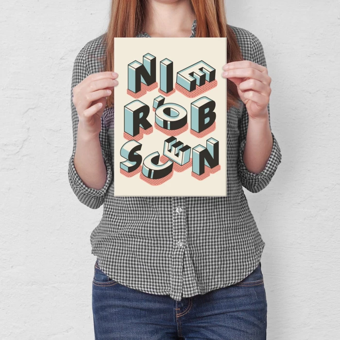 Plakat metalowy Nie rób scen Prezent