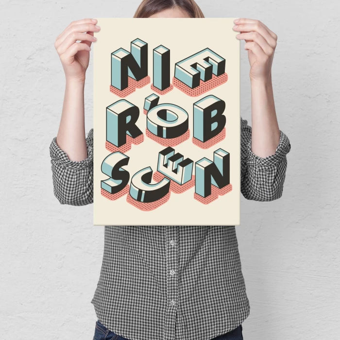 Plakat metalowy Nie rób scen Prezent