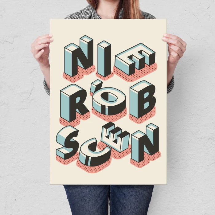 Plakat metalowy Nie rób scen Prezent