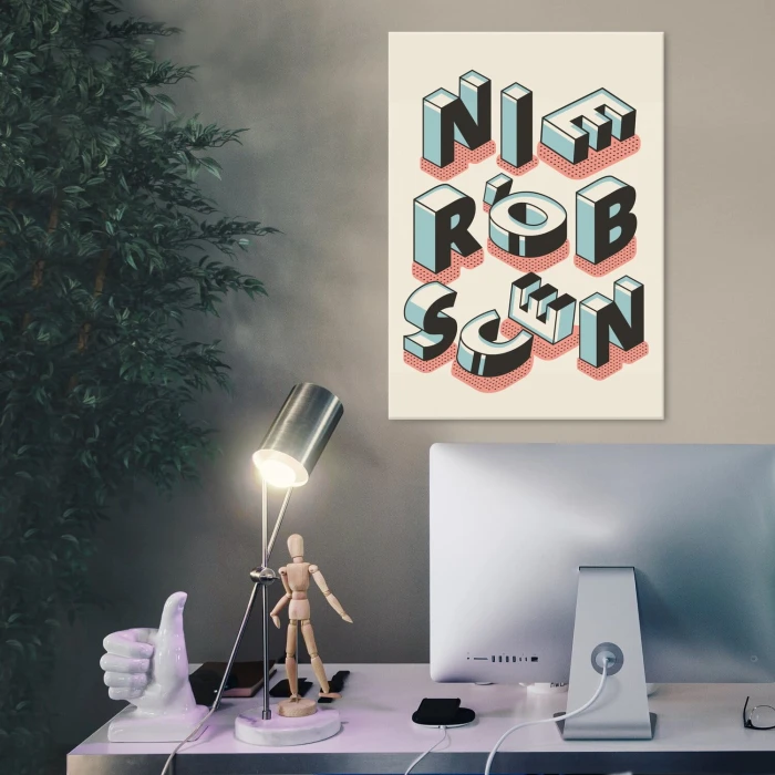 Plakat metalowy Nie rób scen Prezent