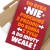 Poster metal nie podchodź do idioty gift