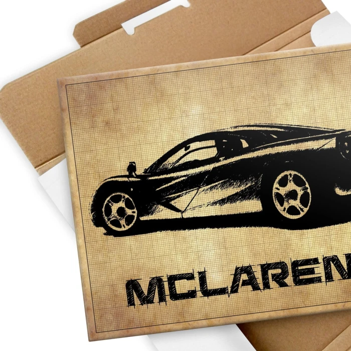 Plakat metalowy mclaren f1 Prezent