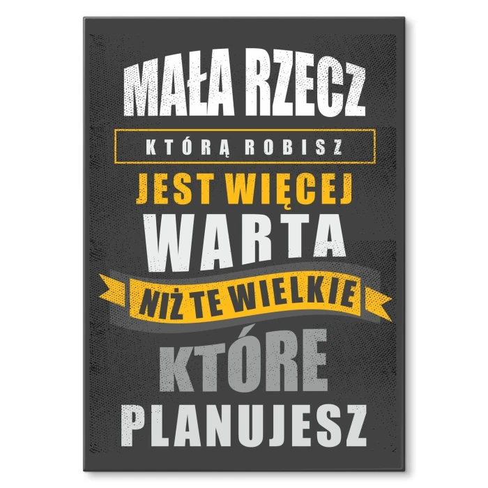 Plakat metalowy mała rzecz Prezent