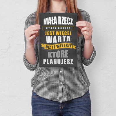 Plakat metalowy mała rzecz Prezent