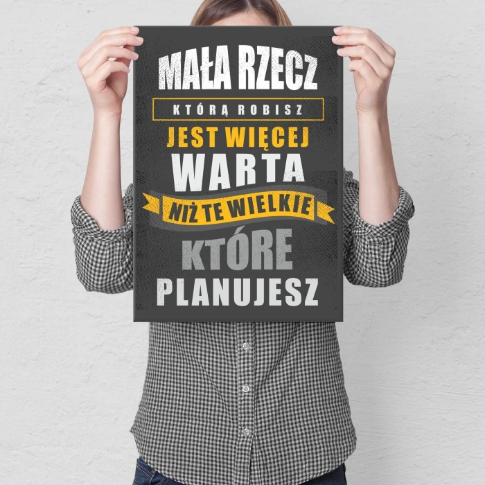Poster metal mała rzecz gift
