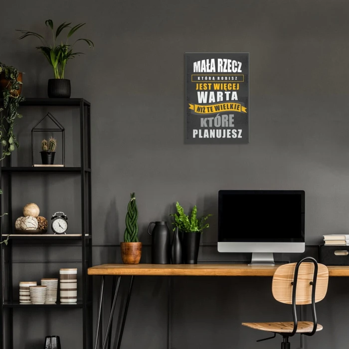 Plakat metalowy mała rzecz Prezent