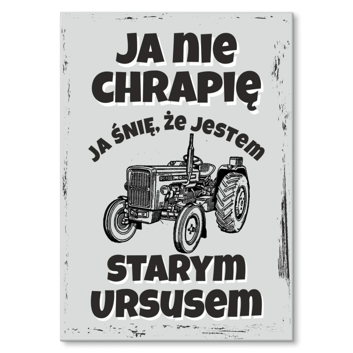 Poster metal stary ursus gift