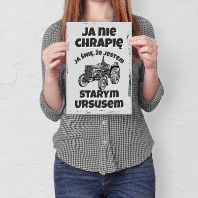 Poster metal stary ursus gift
