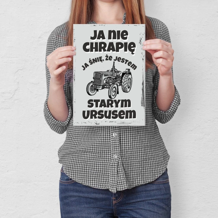 Poster metal stary ursus gift