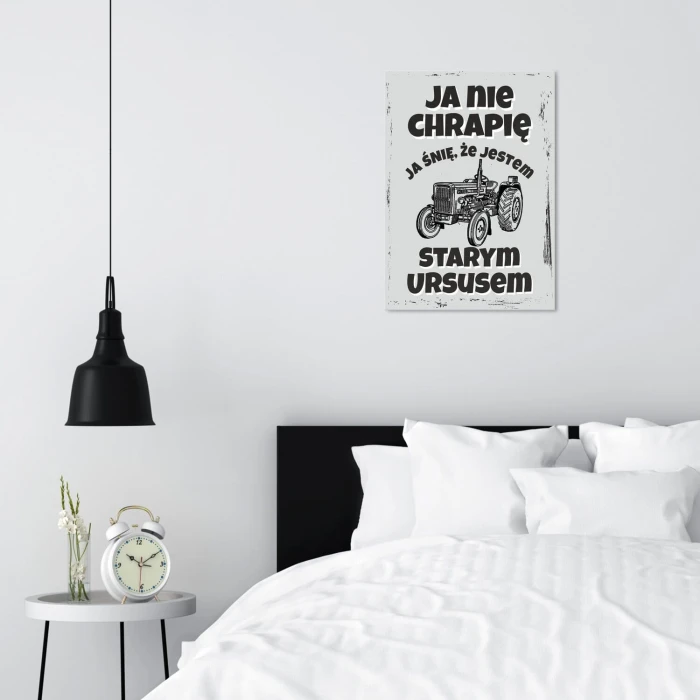Plakat metalowy stary ursus Prezent