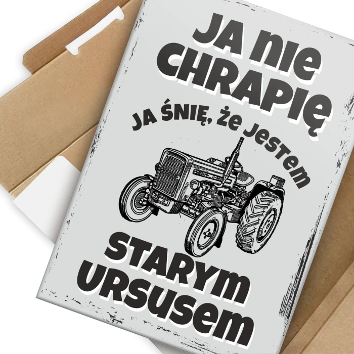 Plakat metalowy stary ursus Prezent