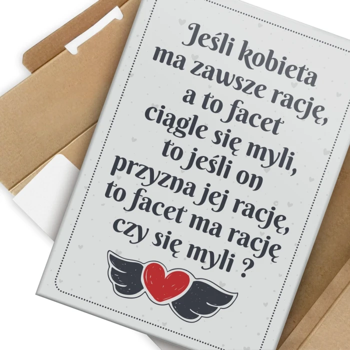 Poster metal jeśli kobieta ma rację gift