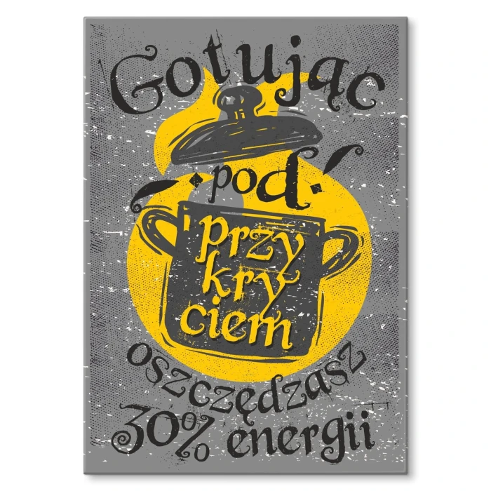 Plakat metalowy gotując pod przykryciem Prezent