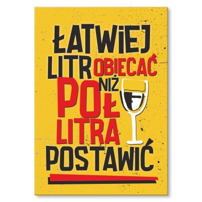 Poster metal łatwiej litr obiecać gift