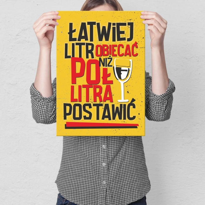 Poster metal łatwiej litr obiecać gift