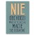 Poster metal nie obchodzi mnie gift