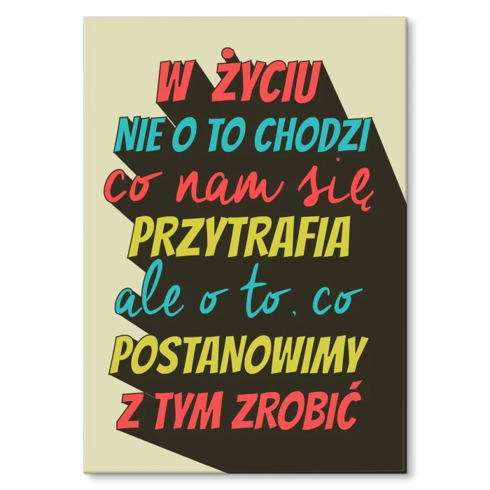 Poster metal nie chodzi o to gift