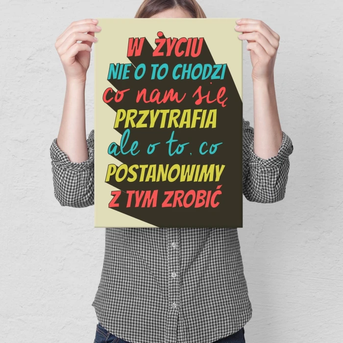 Plakat metalowy nie chodzi o to Prezent