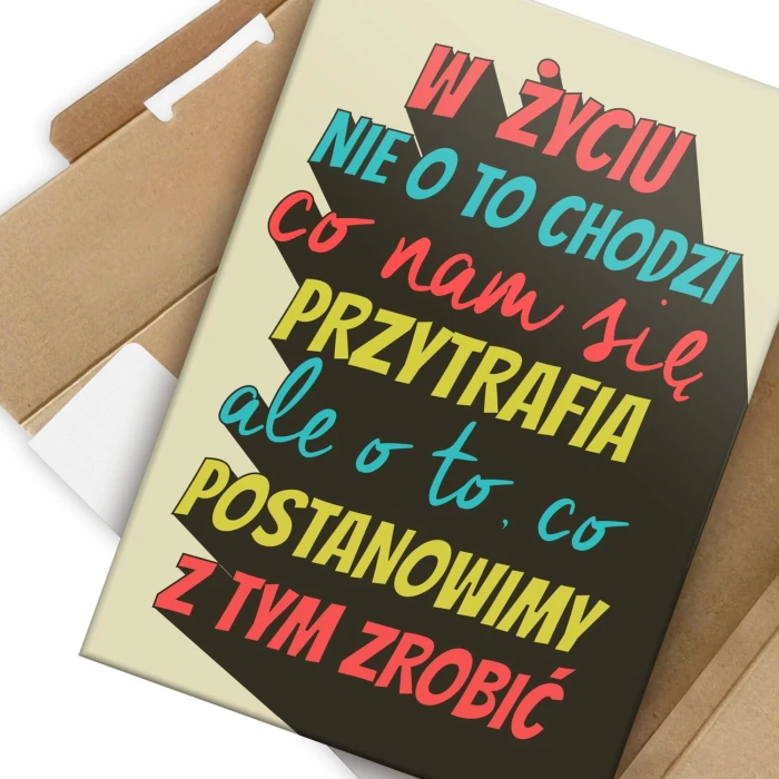 Plakat metalowy nie chodzi o to Prezent