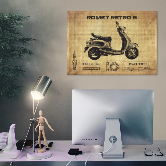 Plakat metalowy Romet retro 6 Prezent