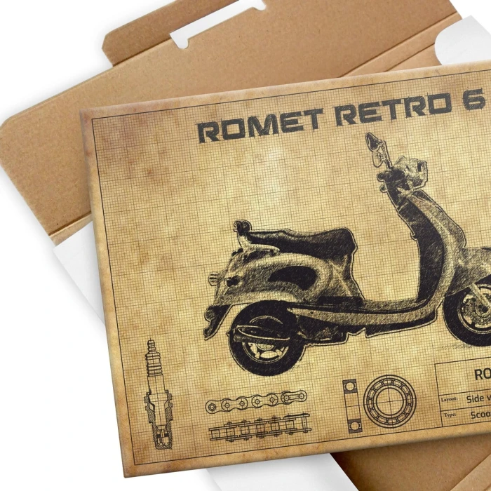 Plakat metalowy Romet retro 6 Prezent