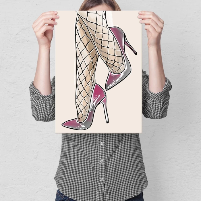 Plakat metalowy Szpilki Prezent