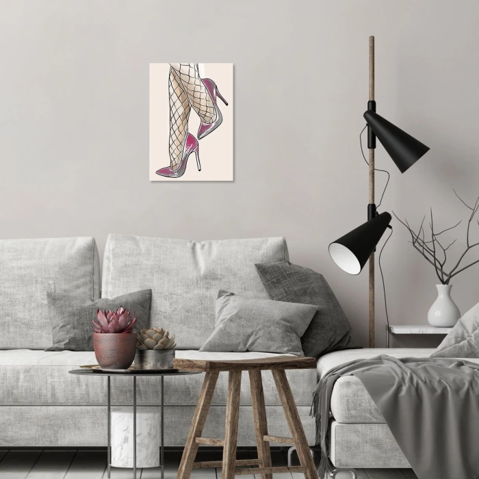 Plakat metalowy Szpilki Prezent