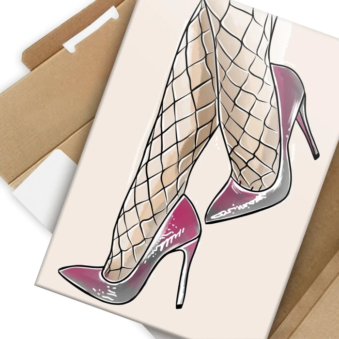 Plakat metalowy Szpilki Prezent