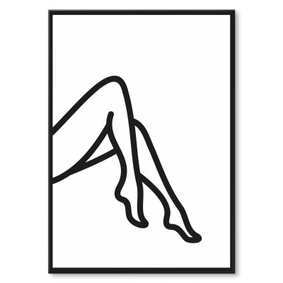 Poster metal Nóżki gift