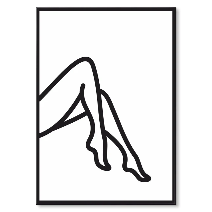 Plakat metalowy Nóżki Prezent