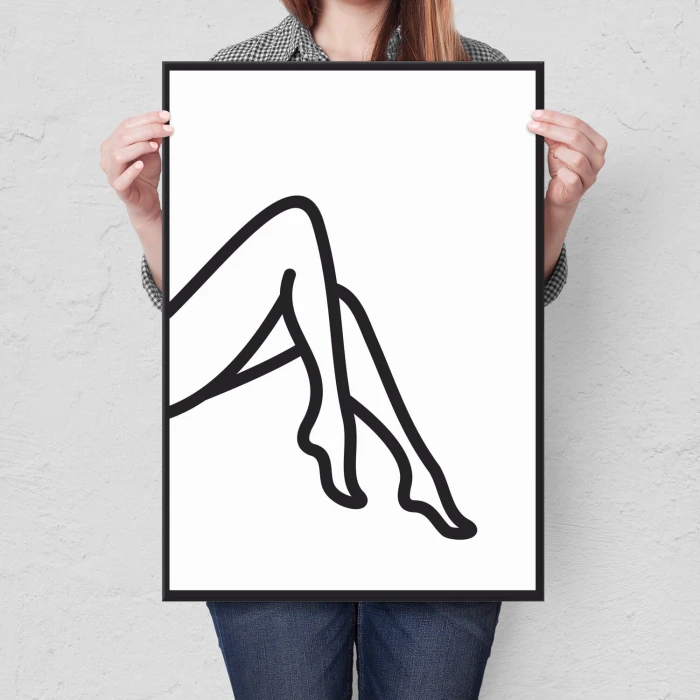 Plakat metalowy Nóżki Prezent