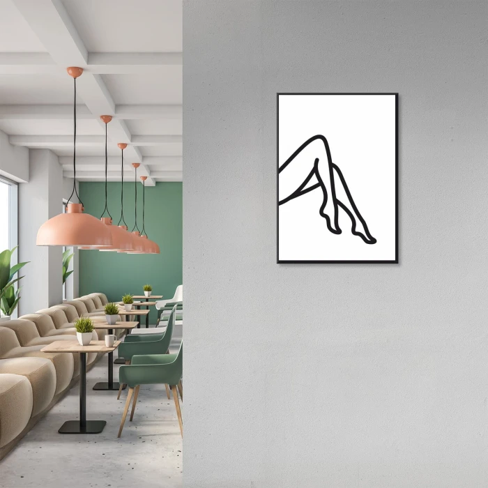 Plakat metalowy Nóżki Prezent