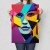 Poster metal kobieta abstrakcja gift
