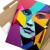Poster metal kobieta abstrakcja gift