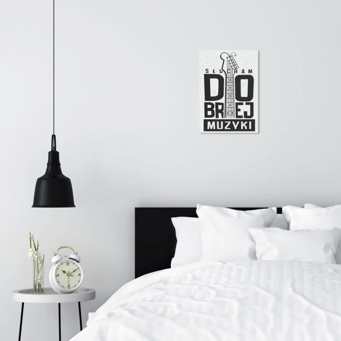 Poster metal Słucham dobrej muzyki gift
