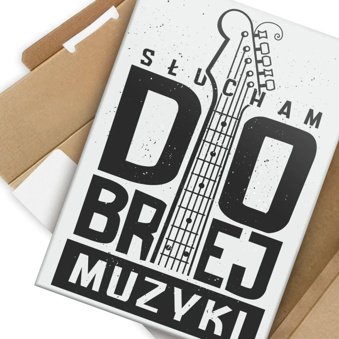Plakat metalowy Słucham dobrej muzyki Prezent