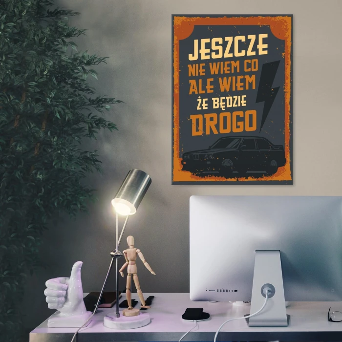 Poster metal Jeszcze nie wiem co gift