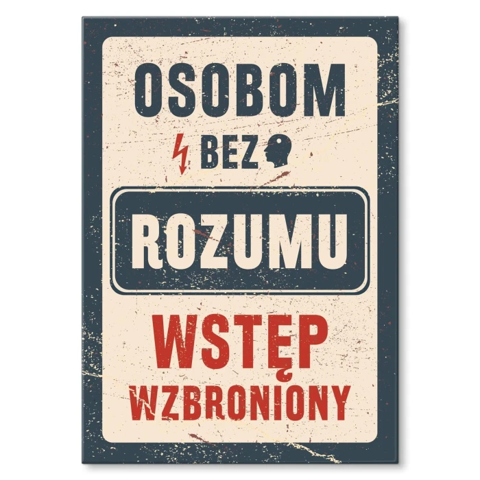 Poster metal bez rozumu gift