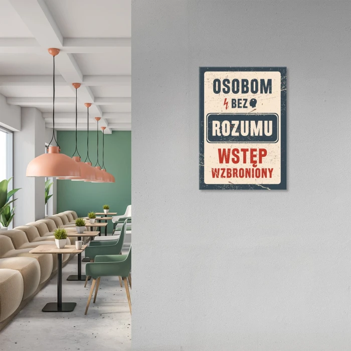 Poster metal bez rozumu gift