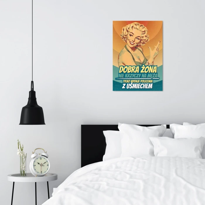 Poster metal Żona z uśmiechem gift
