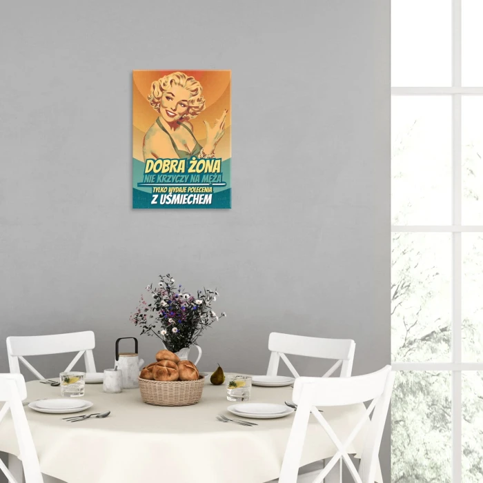 Poster metal Żona z uśmiechem gift