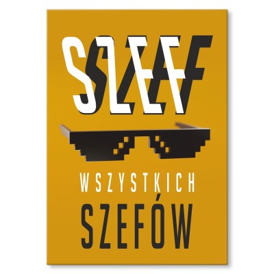 Poster metal szef szefów gift