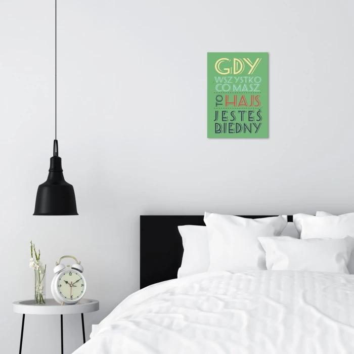Plakat metalowy Hajs Prezent