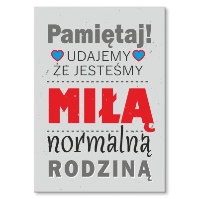 Plakat metalowy Udajemy Prezent